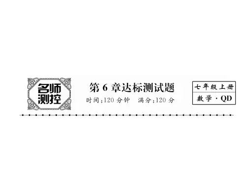 2017年秋七年级数学上册(青岛版)同步作业课件：第6章 (共18张PPT)