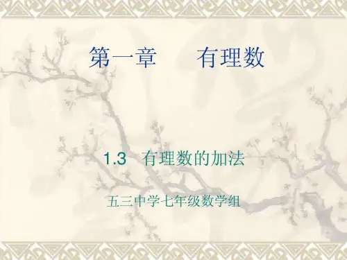 有理数的加法PPT课件