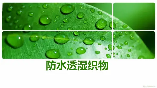 表面作业：防水透湿织物