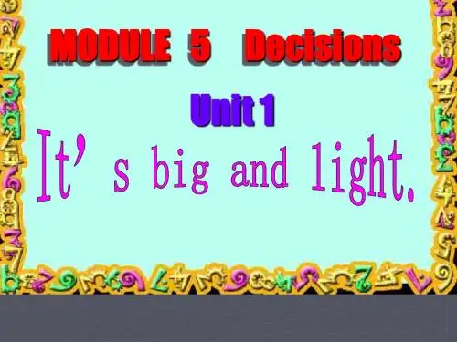 外研版(三起)五年级英语下册课件 Module5 Unit 1(4)