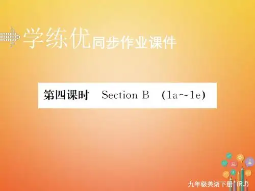 九年级英语全册 Unit 11 Sad movies make me cry(第4课时)作业课件