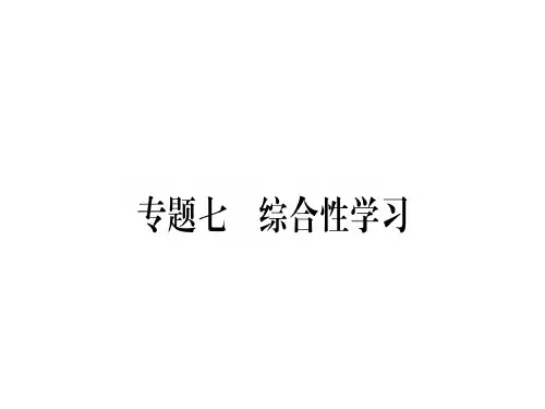 2020届中考语文总复习作业课件综合性学习(共54张PPT)