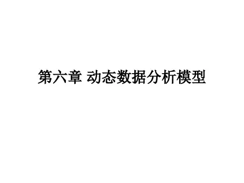 第六章 动态数据分析模型.
