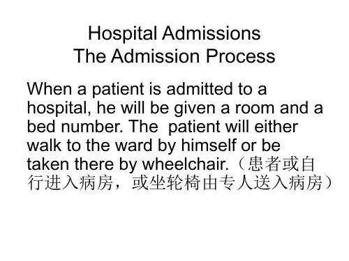 Hospital Admission Process