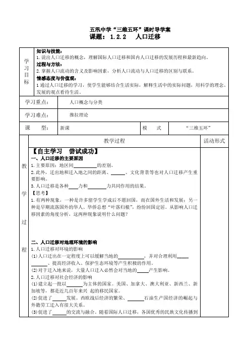 1.2.2人口迁移