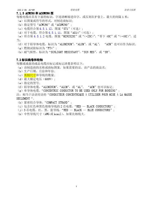 铝合金电缆加拿大标准2