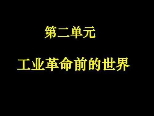 复习 新航路开辟