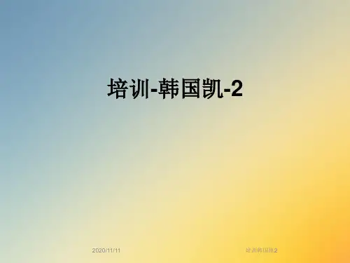 培训韩国凯2