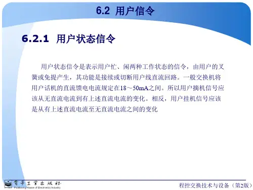 用户信令与局间信令