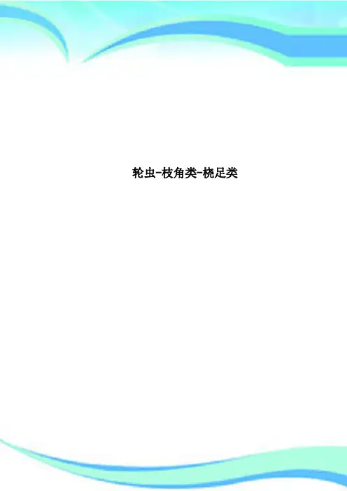 轮虫-枝角类-桡足类