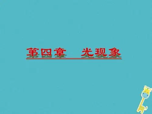 山东省新泰市中考物理第四章光现象复习课件新人教版
