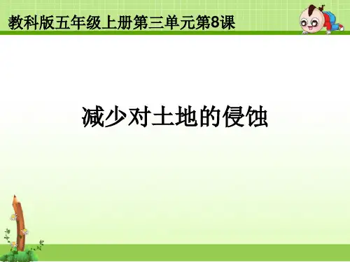 教科版五年级科学上册课件:38减少对土地的侵蚀课件