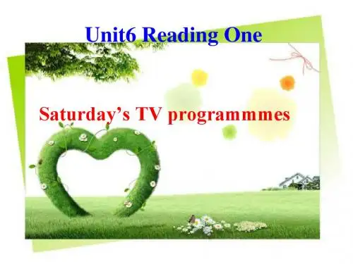 牛津译林版九年级上Unit6 TV programme Reading 1课件(共11张ppt)