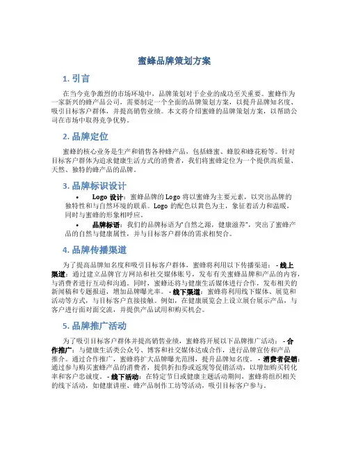 蜜蜂品牌策划方案