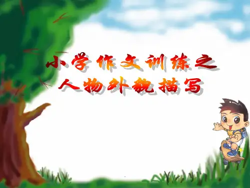 人物外貌描写三年级精ppt课件