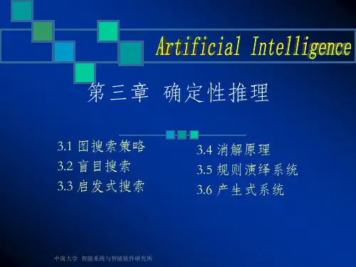 第三章 确定性推理