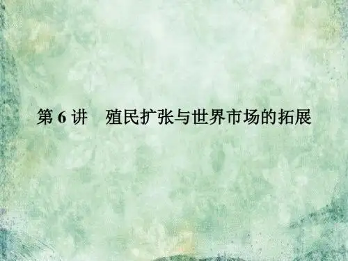2018-2019届高三历史一轮总复习(新课标)课件：必修二 第二单元 资本主义世界市场的形成和发展2.6