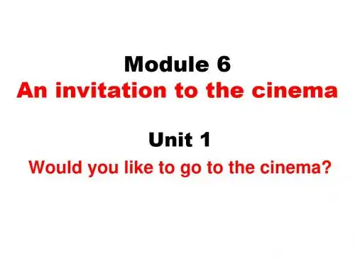 七年级英语上学期module-6-unit-1外研英语(新编201908)