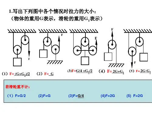 滑轮组习题含答案