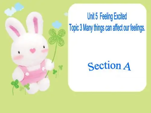 Unit 5 Topic 3 Section A