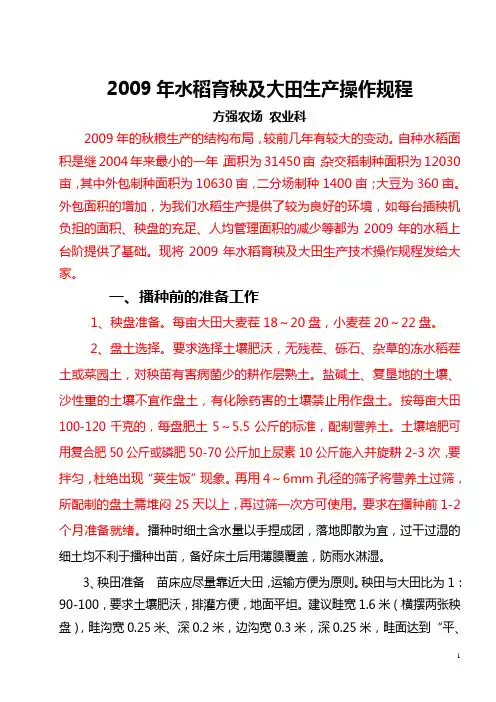 2009年水稻育秧及(方强)