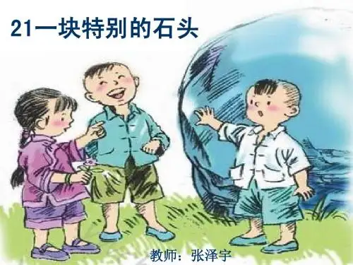 21一块特别的石头课件