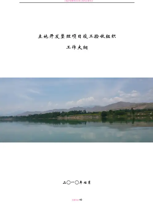 土地开发整理项目竣工验收工作方案
