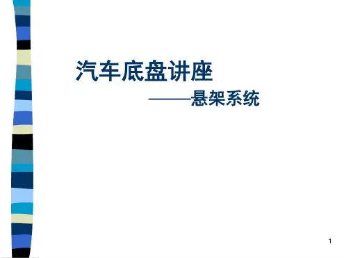 汽车底盘悬架系统