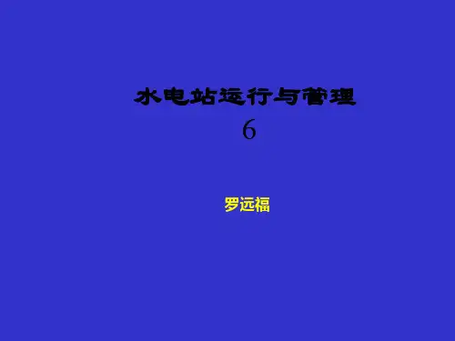 6水电站运行及管理