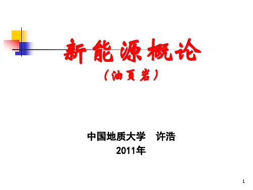 新能源概论-油页岩