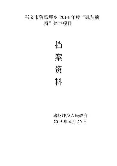 xx乡镇xx年度xx项目档案资料封面