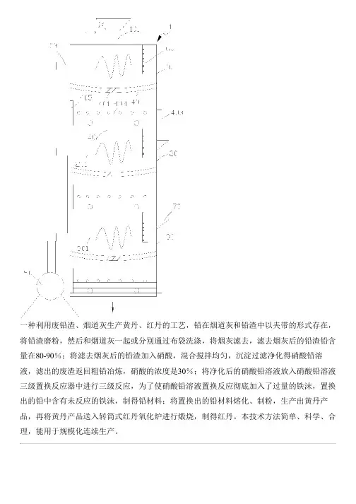 利用废铅渣、烟道灰生产黄丹、红丹的工艺的制作技术