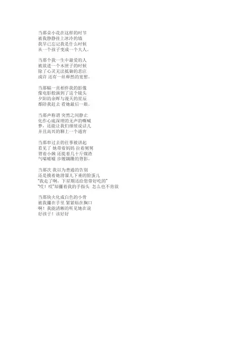姥姥我想你了