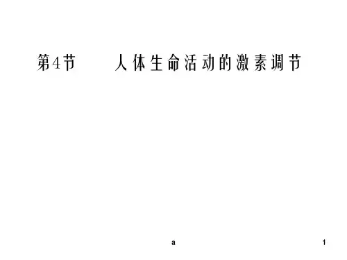 科学：6.4《人体生命活动的激素调节》课件(华师大版八下)