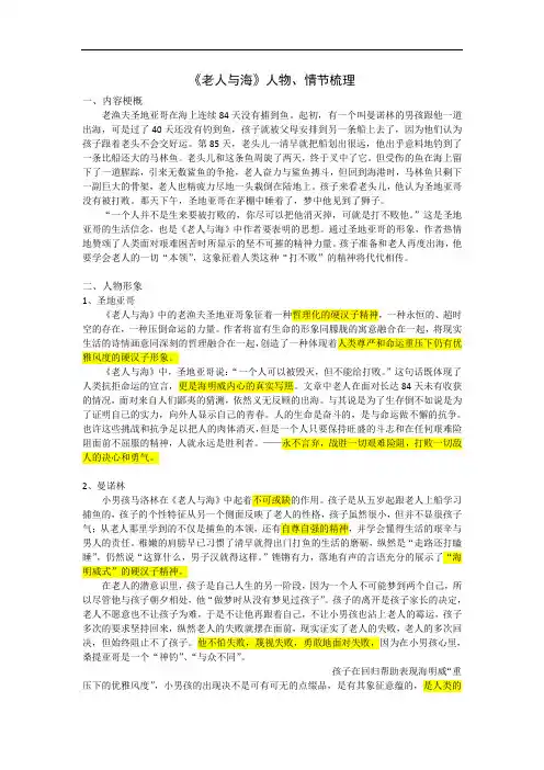 《老人与海》梳理
