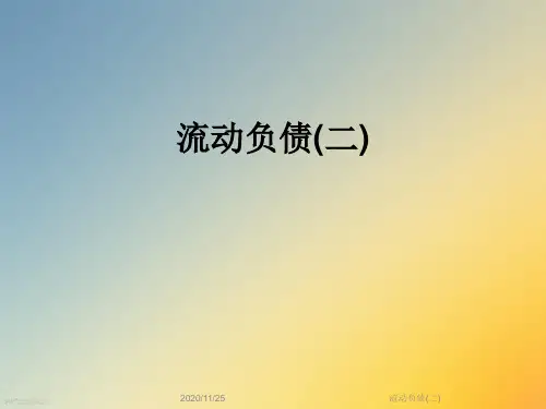 流动负债(二)