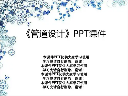 《管道设计》PPT课件