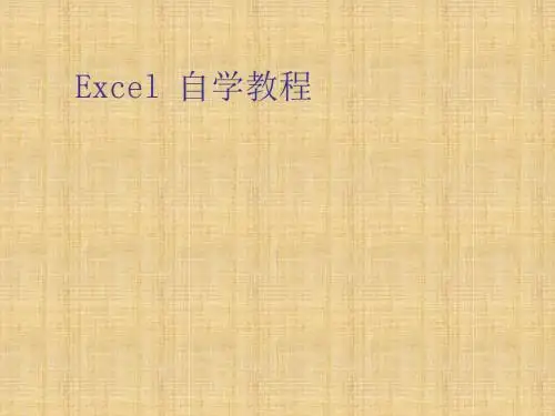 EXCEL2003教程