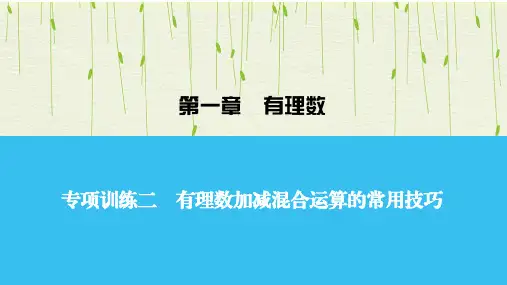 人教版数学七年级上册专项训练2课件
