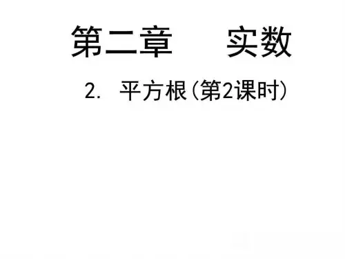 22 平方根演示文稿图文