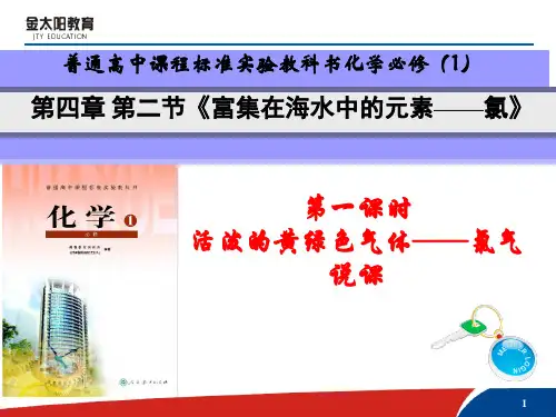 第二节 富集在海水中的元素——氯(说课稿) (13)