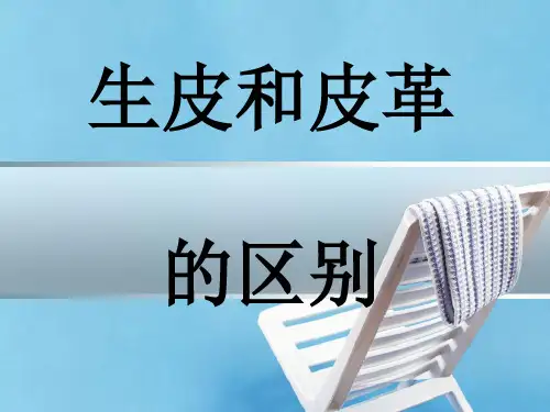 生皮和皮革的区别