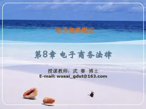 第8章 电子商务法律