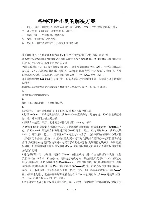 硅片解决方案