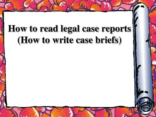 2.how to read case report