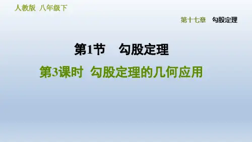 2020春人教版八年级数学下册 第17章 17.1.3 勾股定理的几何应用 点拨习题