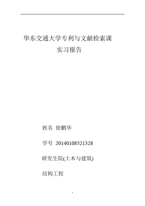 专利检索报告