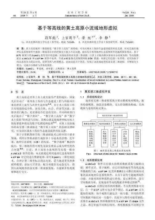 基于等高线的黄土高原小流域地形虚拟good