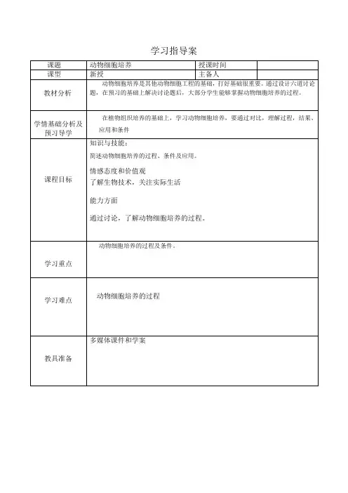 动物细胞培养 2
