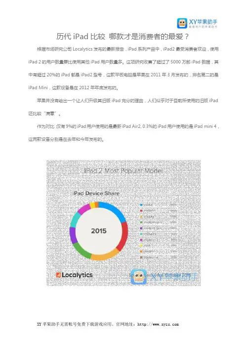 历代iPad比较 哪款才是消费者的最爱？